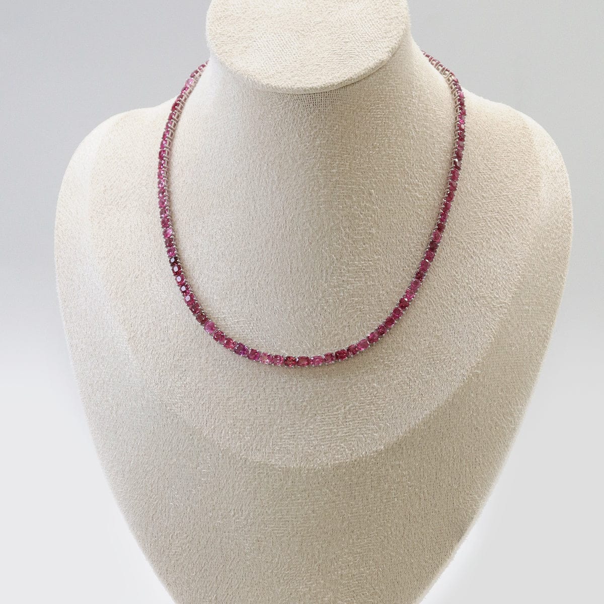 Luxury Promise HOT PINK JEDI NECKLACE WG 17" AVCHK354