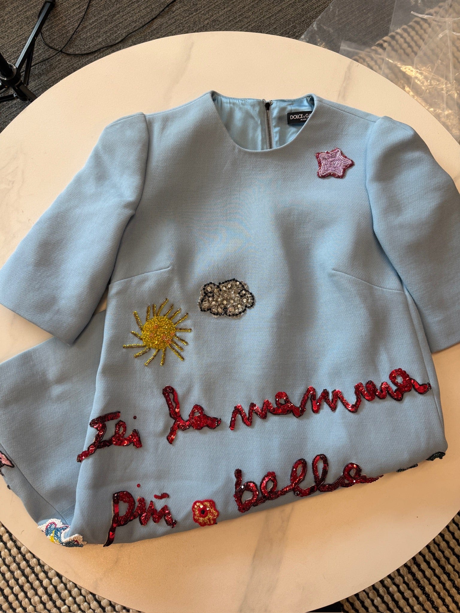 Luxury Promise IT 36 Dolce & Gabbana Summer Dress with Colorful Embroidery