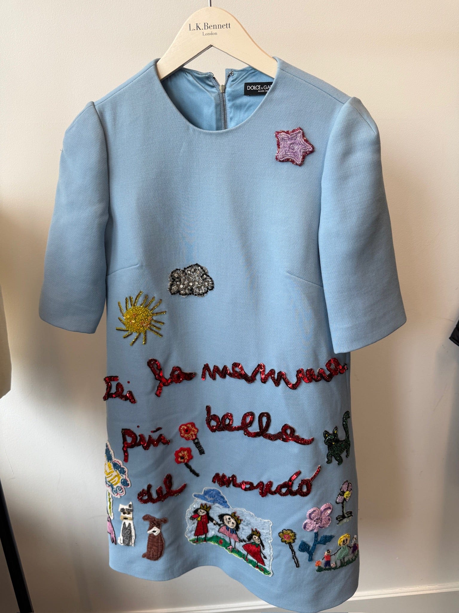 Luxury Promise IT 36 Dolce & Gabbana Summer Dress with Colorful Embroidery