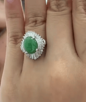 Luxury Promise Jadeite Ring