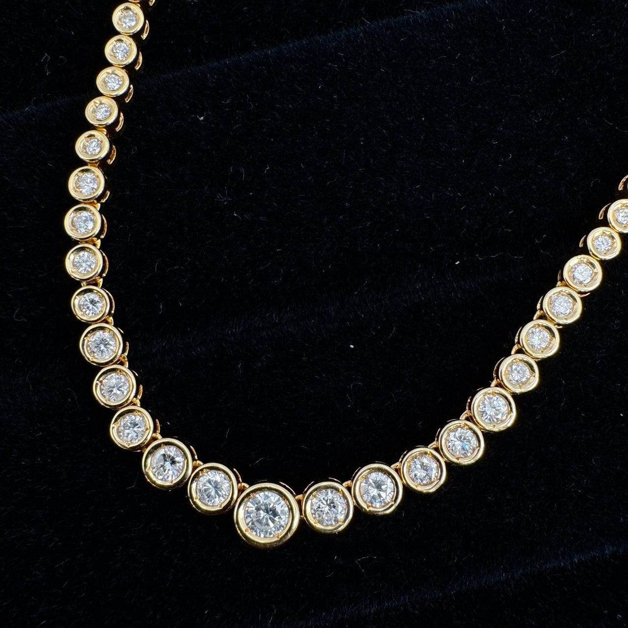 Luxury Promise Japan 46808 K18 Diamond Necklace D3.045 25.7g