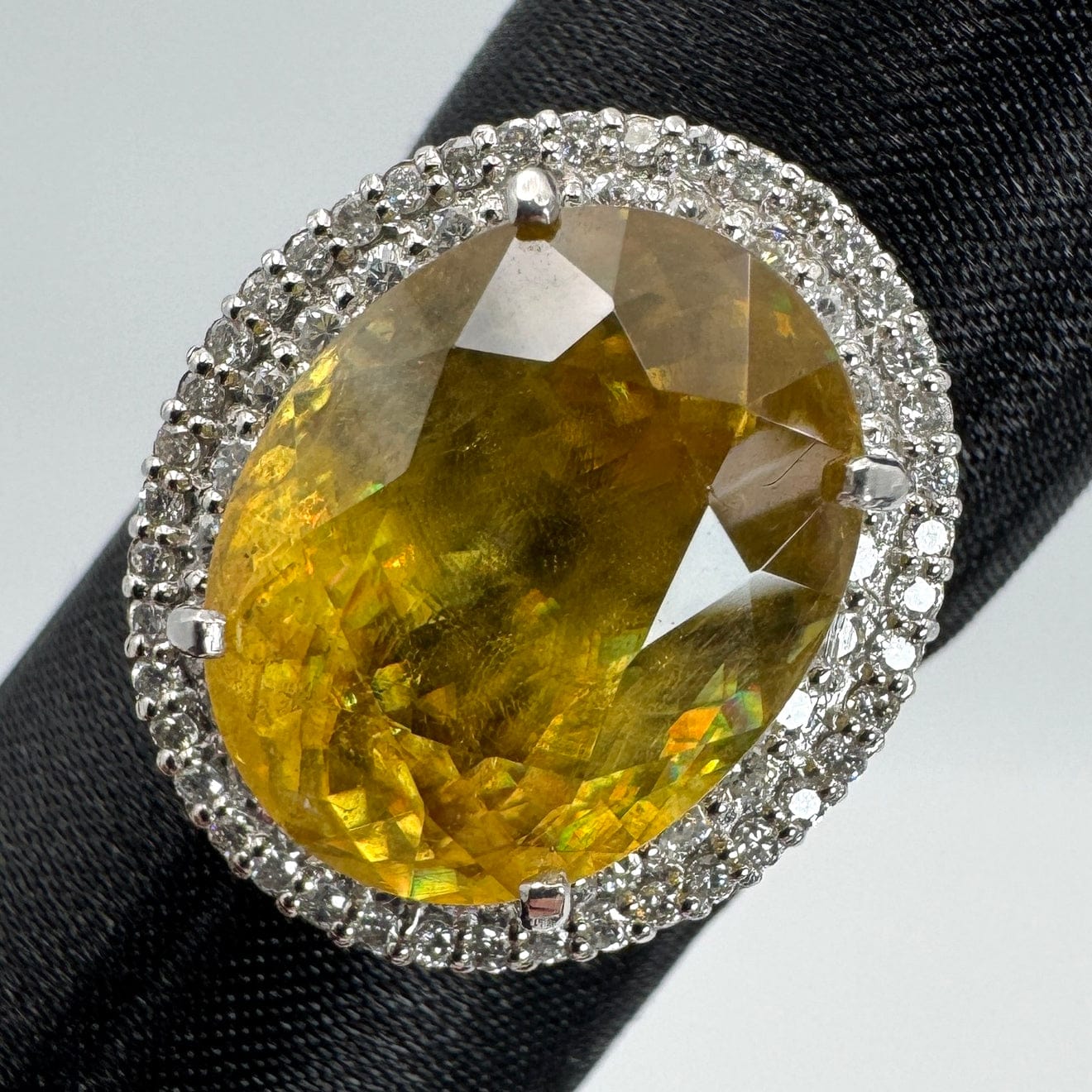 Luxury Promise Japan 47092 Pt950 Sphene Ring SP10.23 D0.86 6.8