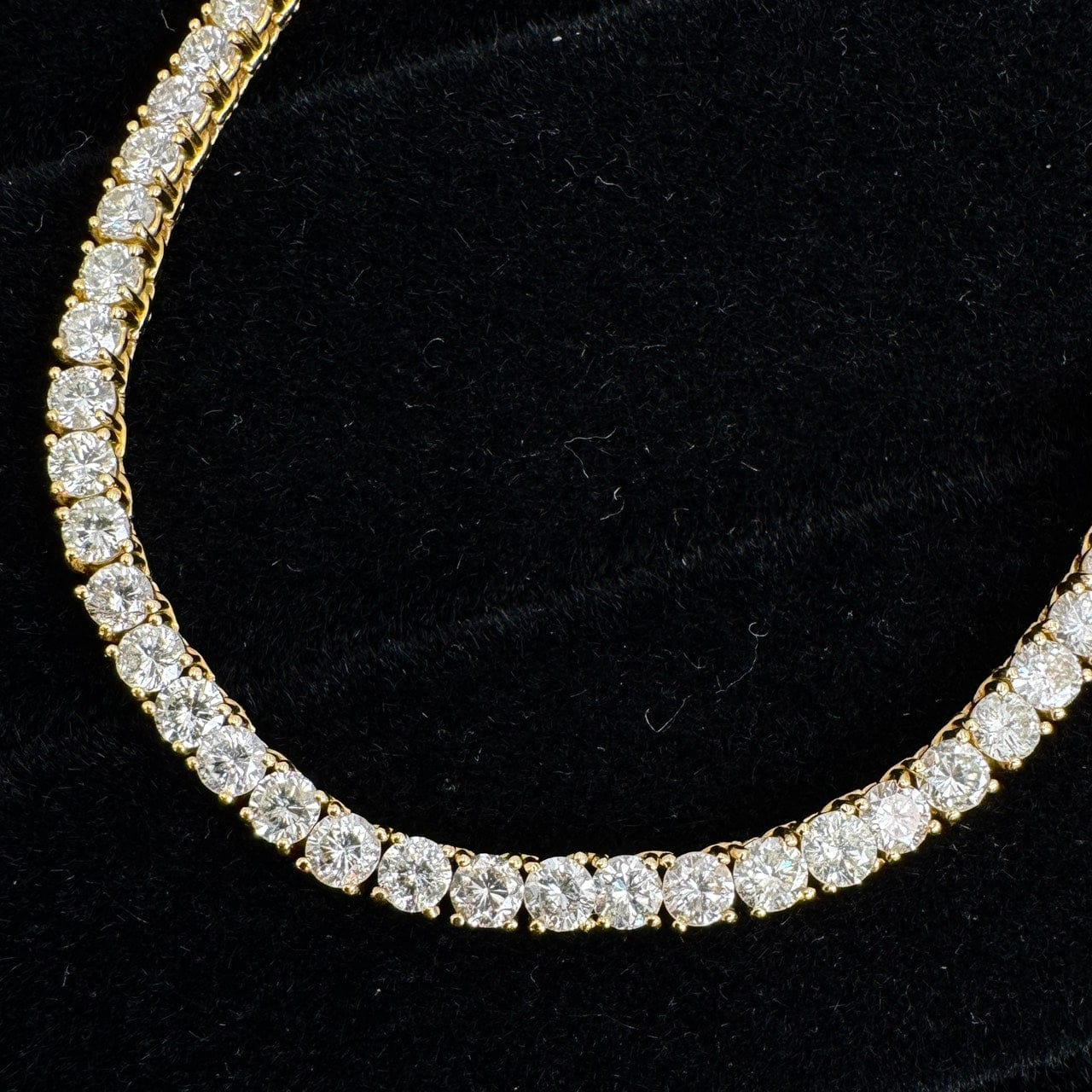 Luxury Promise Japan 47210 K18 Diamond Necklace D10.01 21.3g