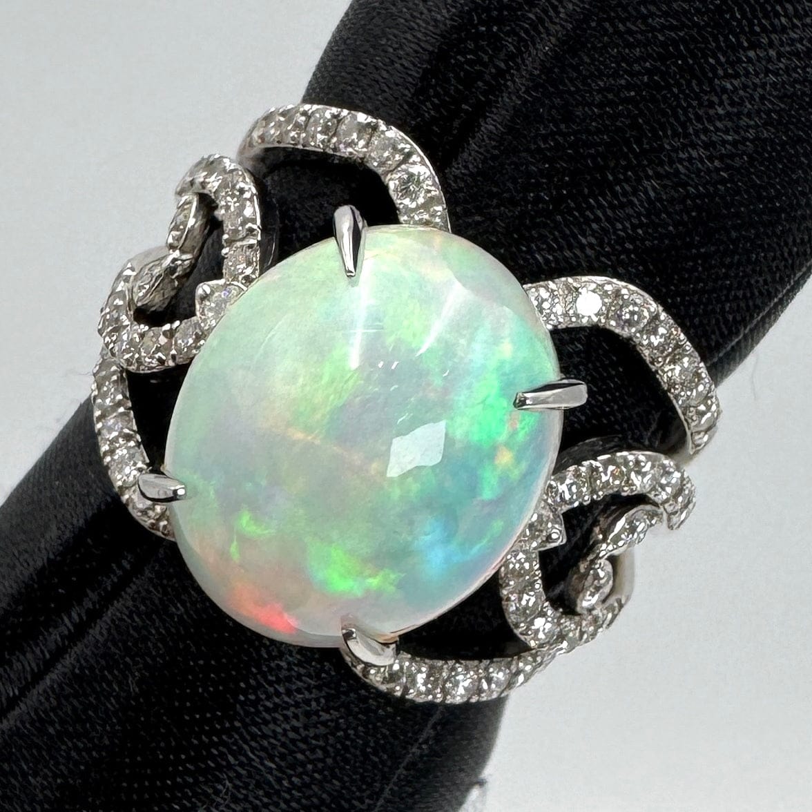 Luxury Promise Japan 47315 Pt900 Opal Ring OP5.47 D0.84 10.1 GRJ