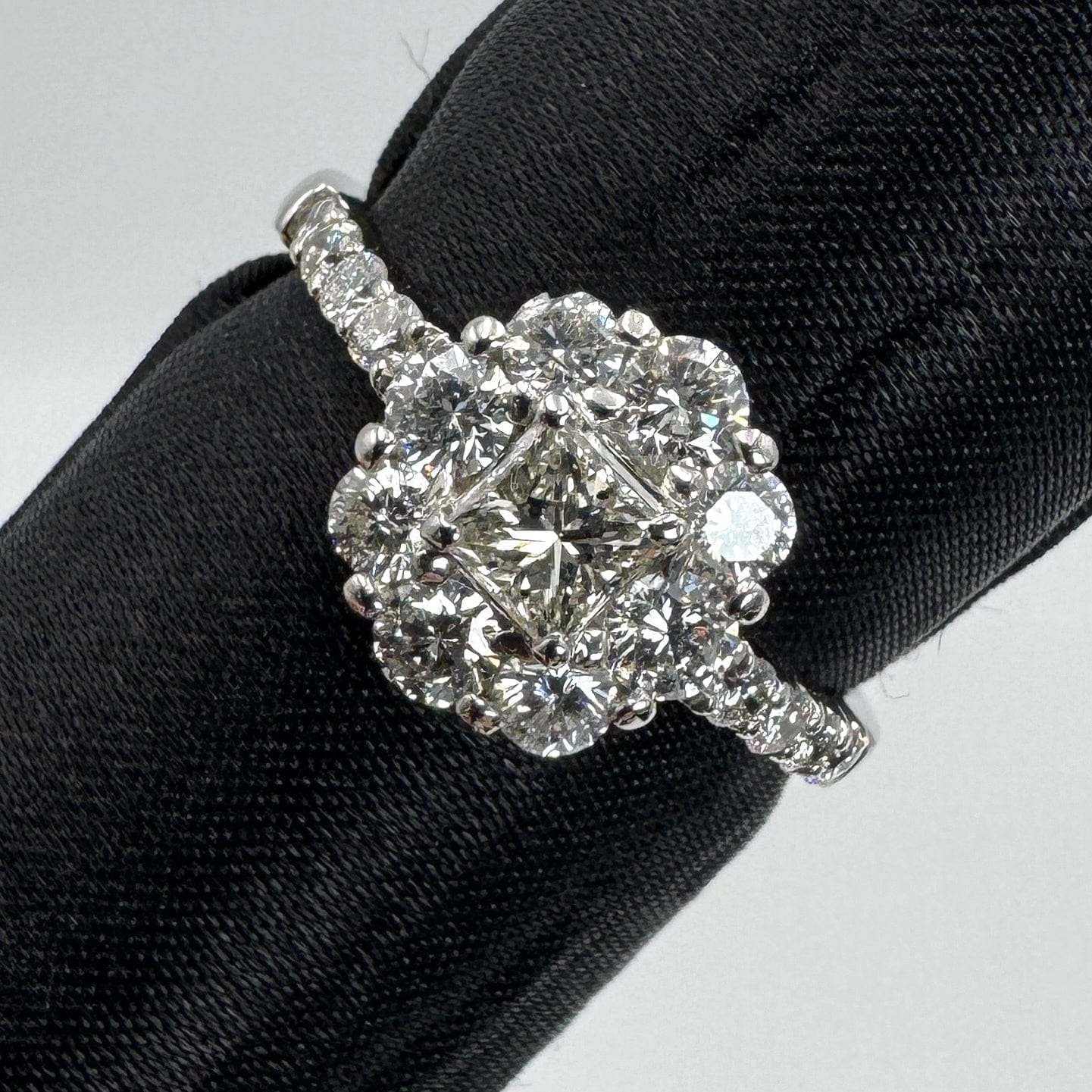 Luxury Promise Japan 48067 K-SI2-F Pt900 Dial Ring 0.291 0.88g 4.5 Medium