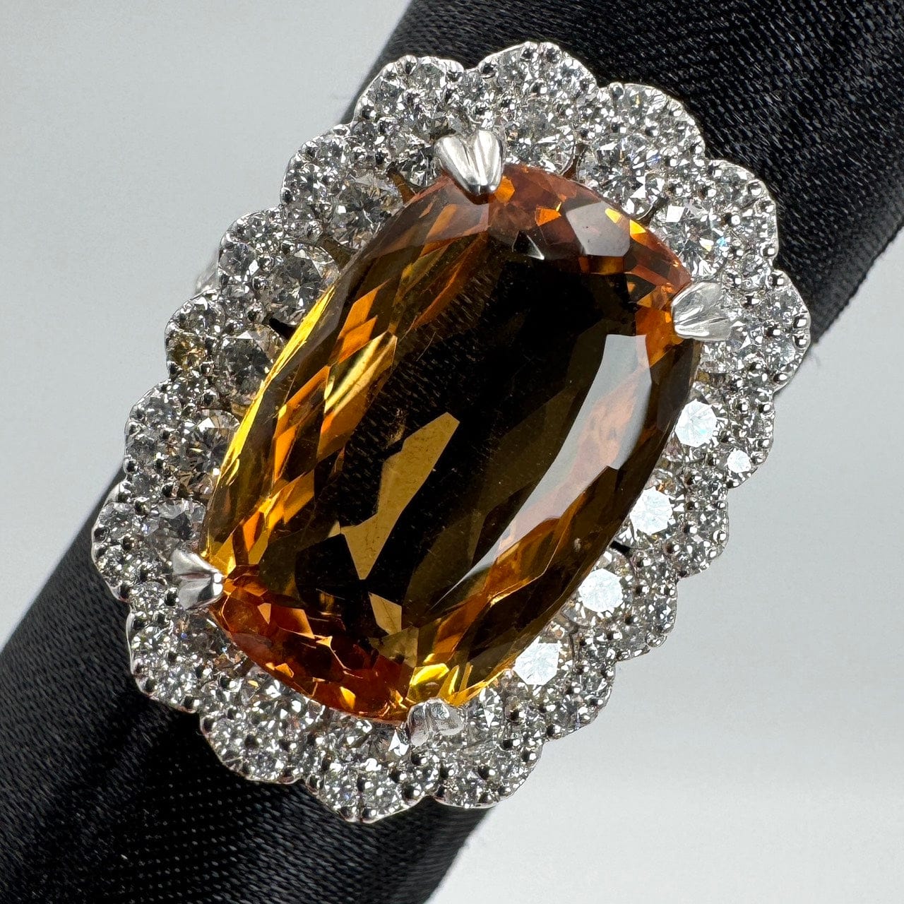 Luxury Promise Japan 48783 Pt900 IP Topaz Ring LEP10.751 D1.75 11.5 Sorting