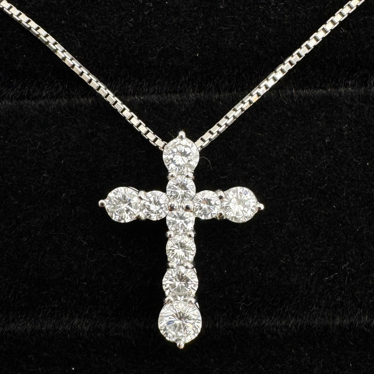 Luxury Promise Japan 48971 Pt900/Pt850 Diamond Pen Neck D1.70 11.6g