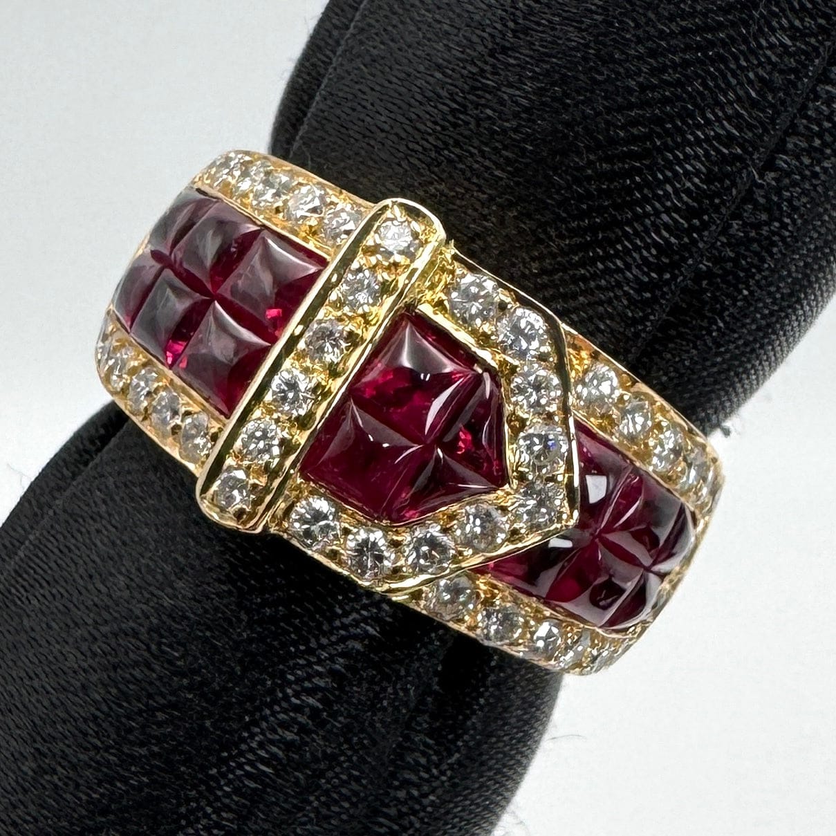 Luxury Promise Japan 49202 750 Ruby Ring R4.53 D0.65 8.3 Medium