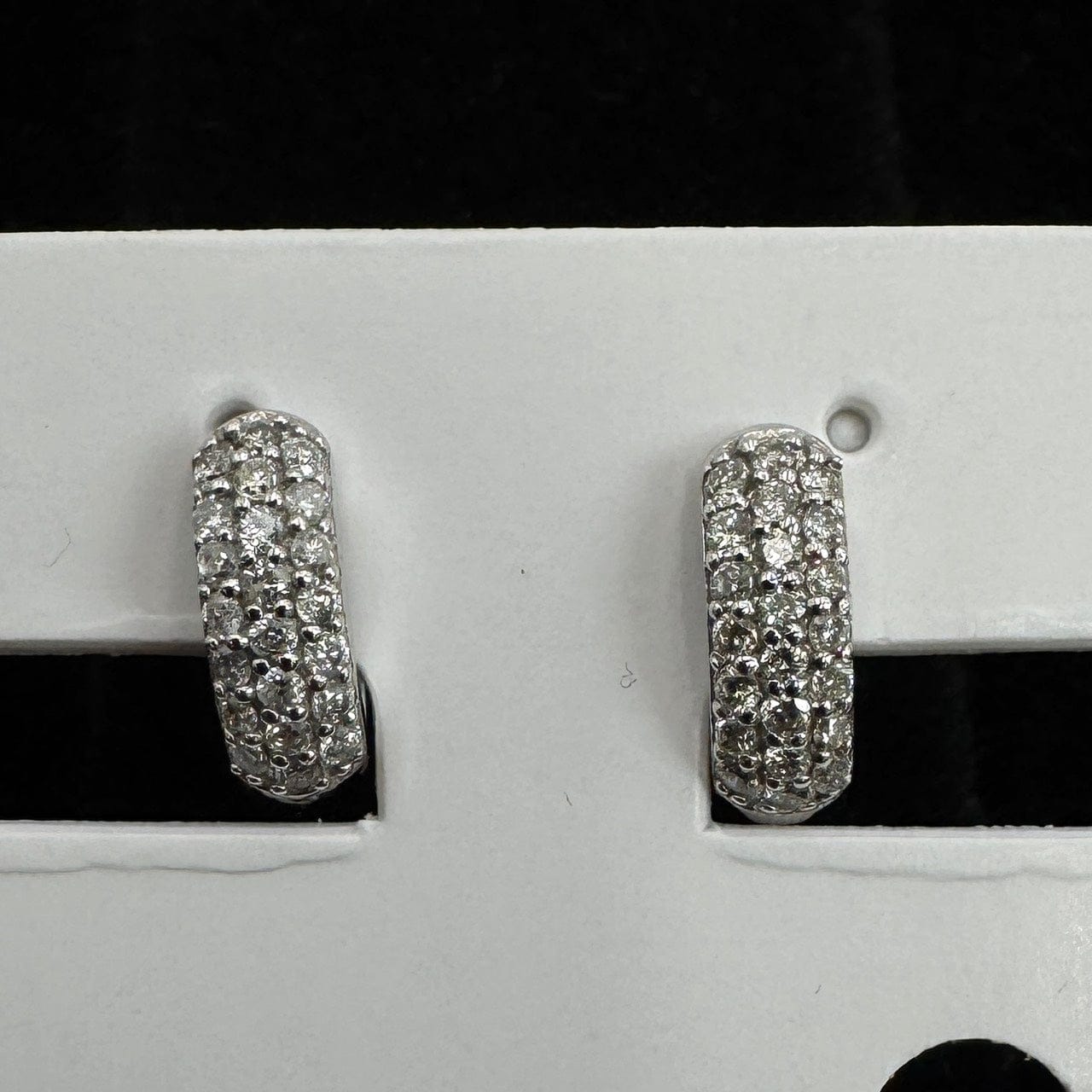 Luxury Promise Japan 49360 K18WG Diamond Earrings D0.15*2 2.8