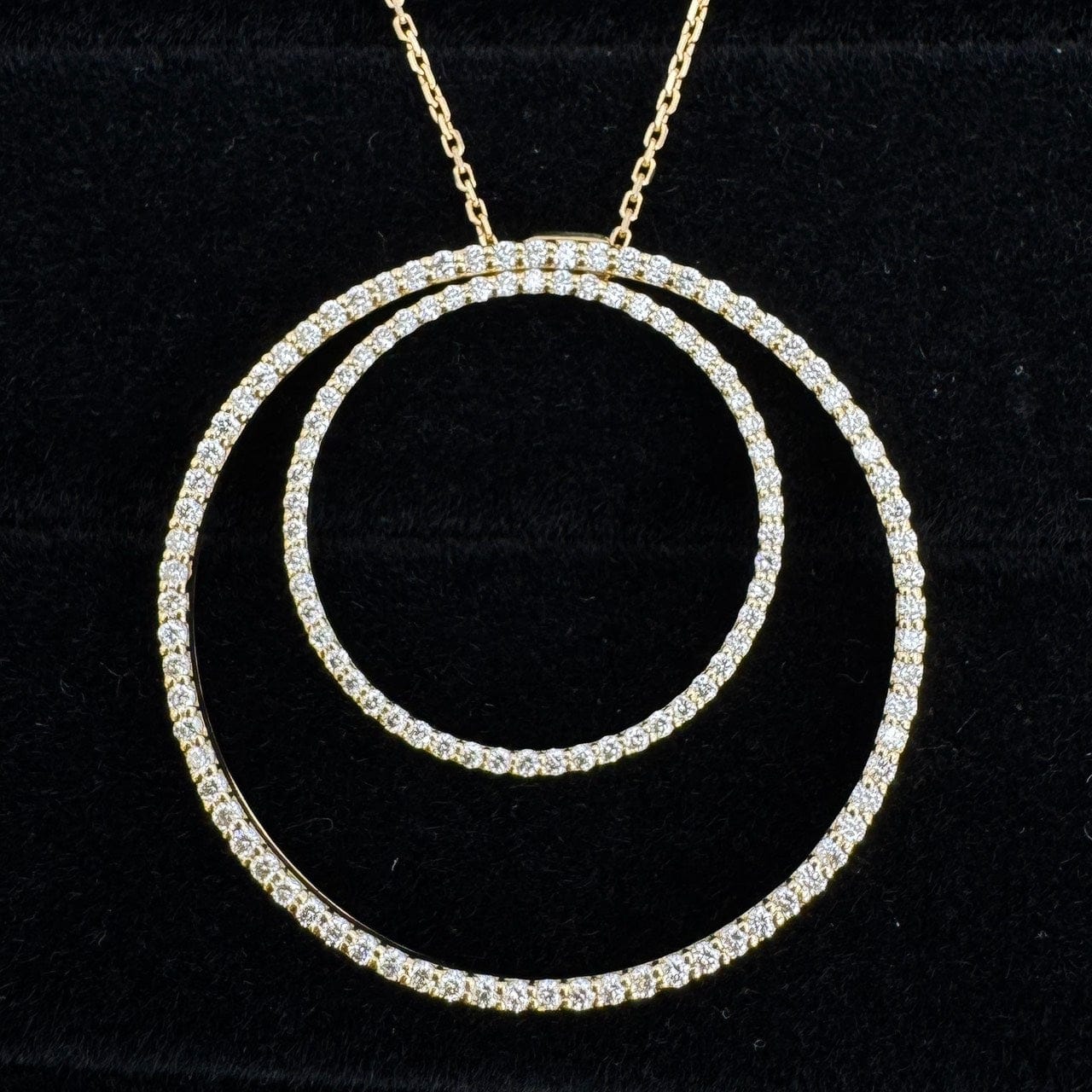 Luxury Promise Japan 49670 K18 Diamond Pencil Necklace D0.83 D0.42 8.7g