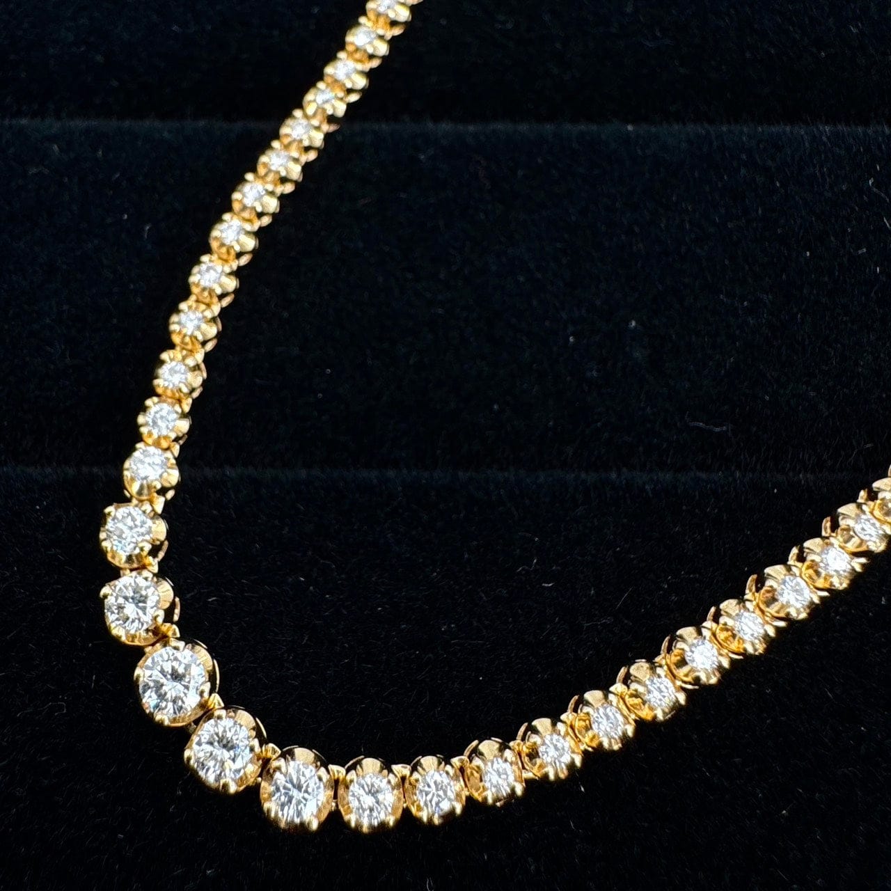 Luxury Promise Japan 49698 K18 Diamond Necklace D3.00 19.3g