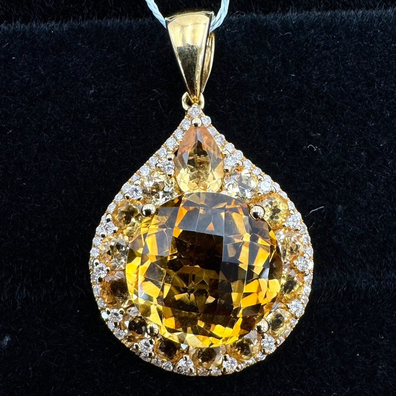 Luxury Promise Japan 49743 K18YG Citrine Pen Top CT8.80 D0.38 5 Other Appraisals