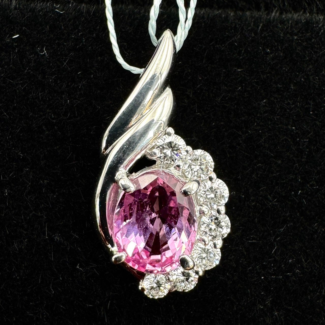 Luxury Promise Japan 49747 Pt900 Sapphire Pen Top S1.221 D0.28 4.2g Medium Mirror/GRJ