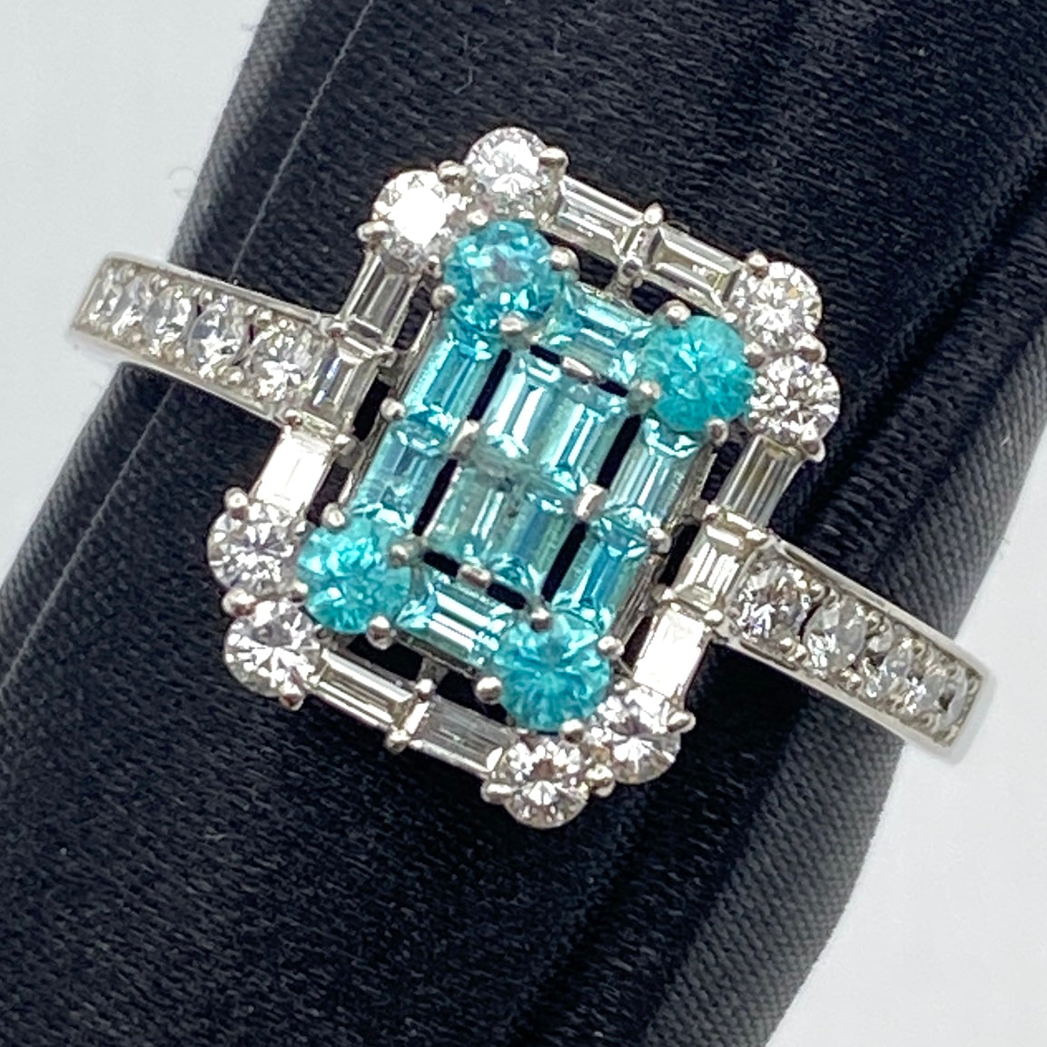 Luxury Promise Japan 49828 Pt950 Parametric Ring PRB0.87 D0.48 4.8g Nihonhokan