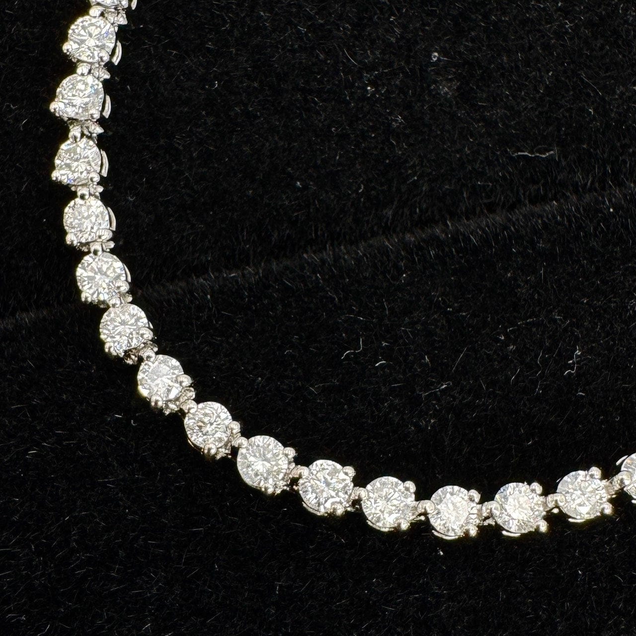 Luxury Promise Japan 49916 Pt850 Diamond Bracelet D3.00 10.2g