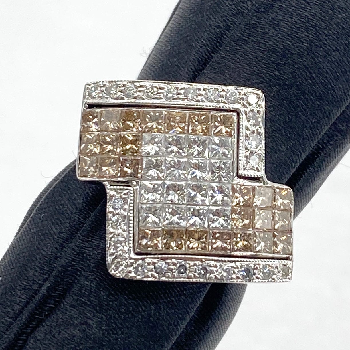 Luxury Promise Japan 750 Diamond Ring D1.85 7.8g US5.5 52908