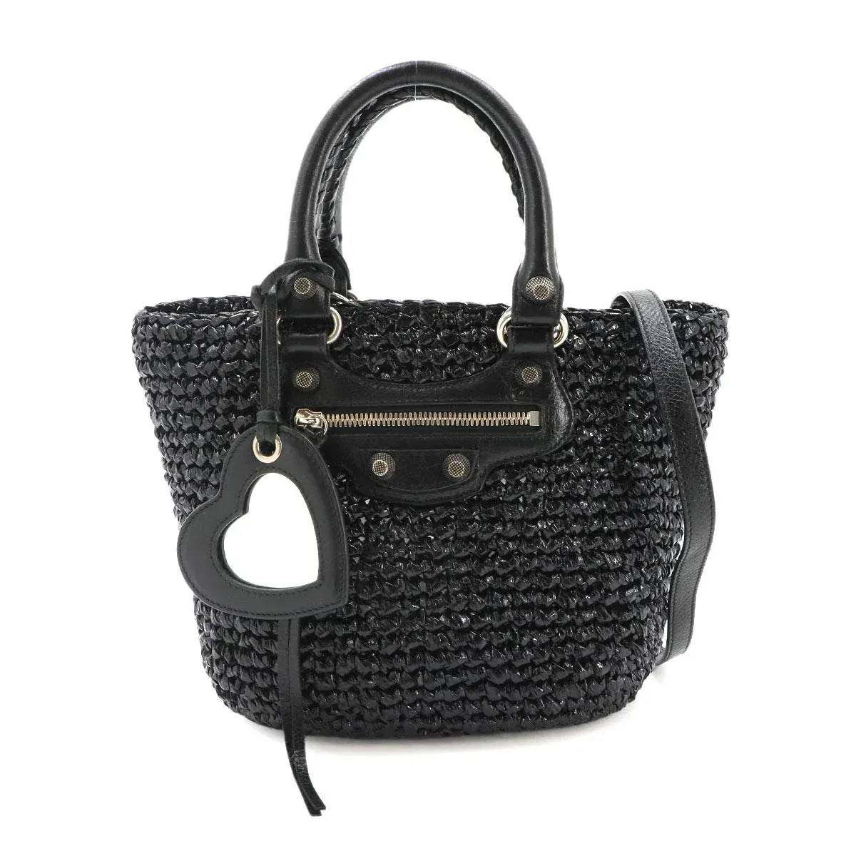 Luxury Promise Japan BALENCIAGA Le Cagole Small Panier Hand Shoulder Bag Bkack 786187 90339844