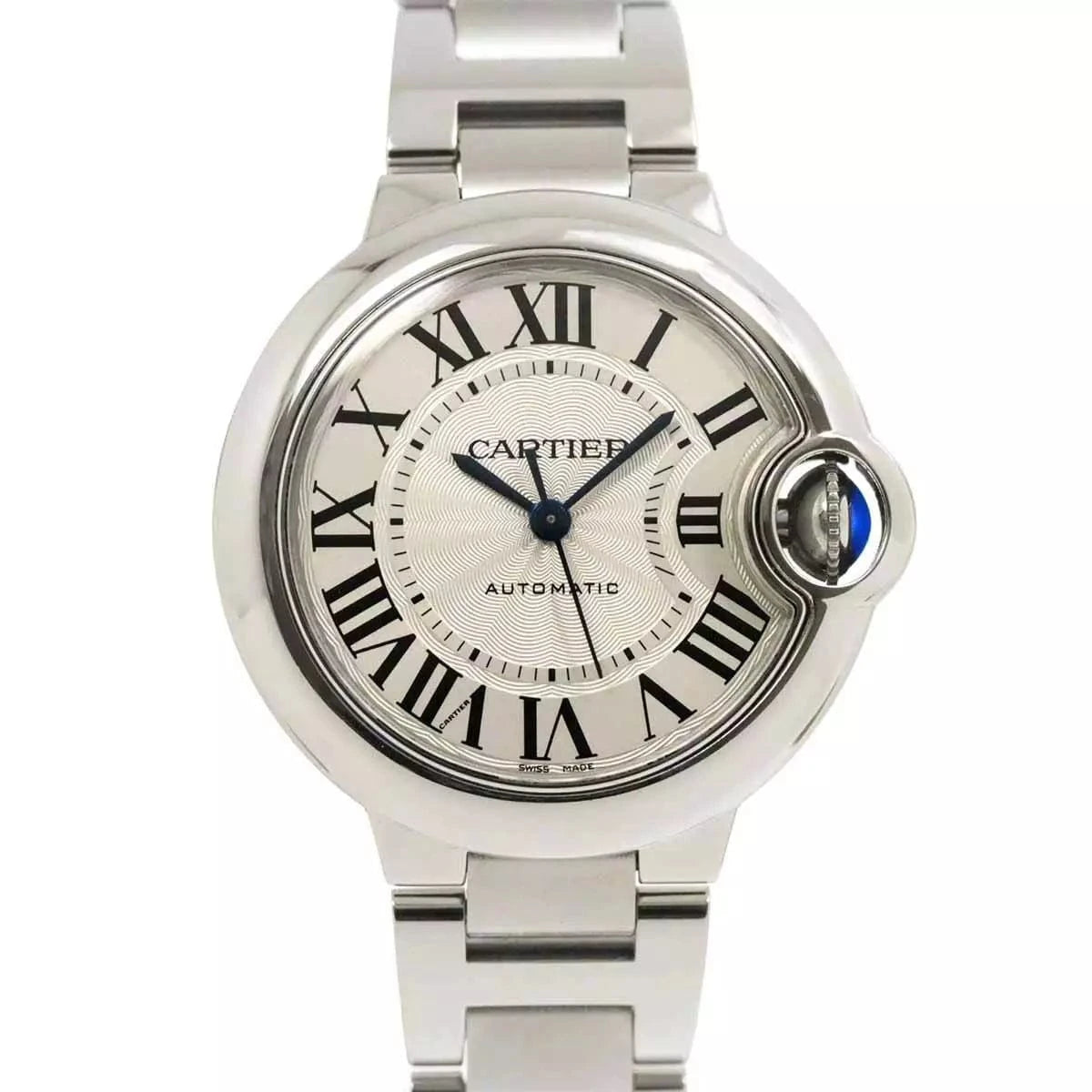 Luxury Promise Japan Cartier Ballon bleu 33mm WSBB0044 Automatic Silver Dial Ladies Watch 90253708