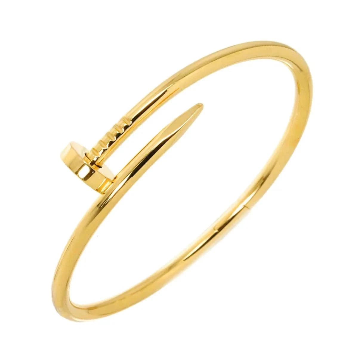 Luxury Promise Japan Cartier Juste Un Clou Bracelet 18K Yellow Gold 750 size17 90291523