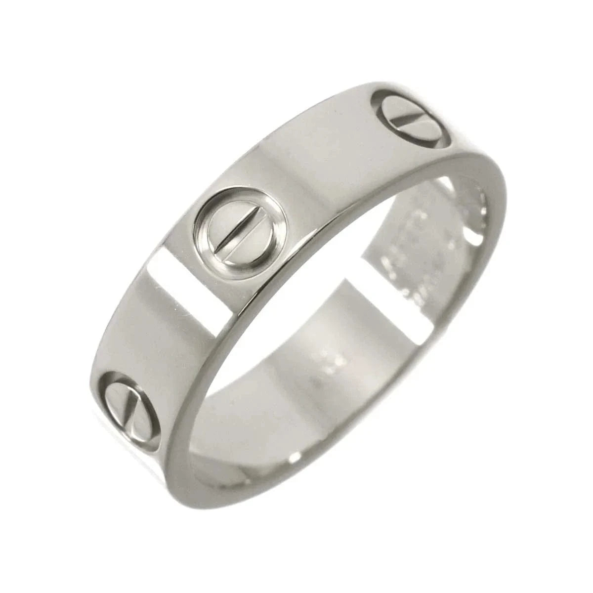 Luxury Promise Japan Cartier Love Ring 18K White Gold 750 size56 7.25(US) 90291760