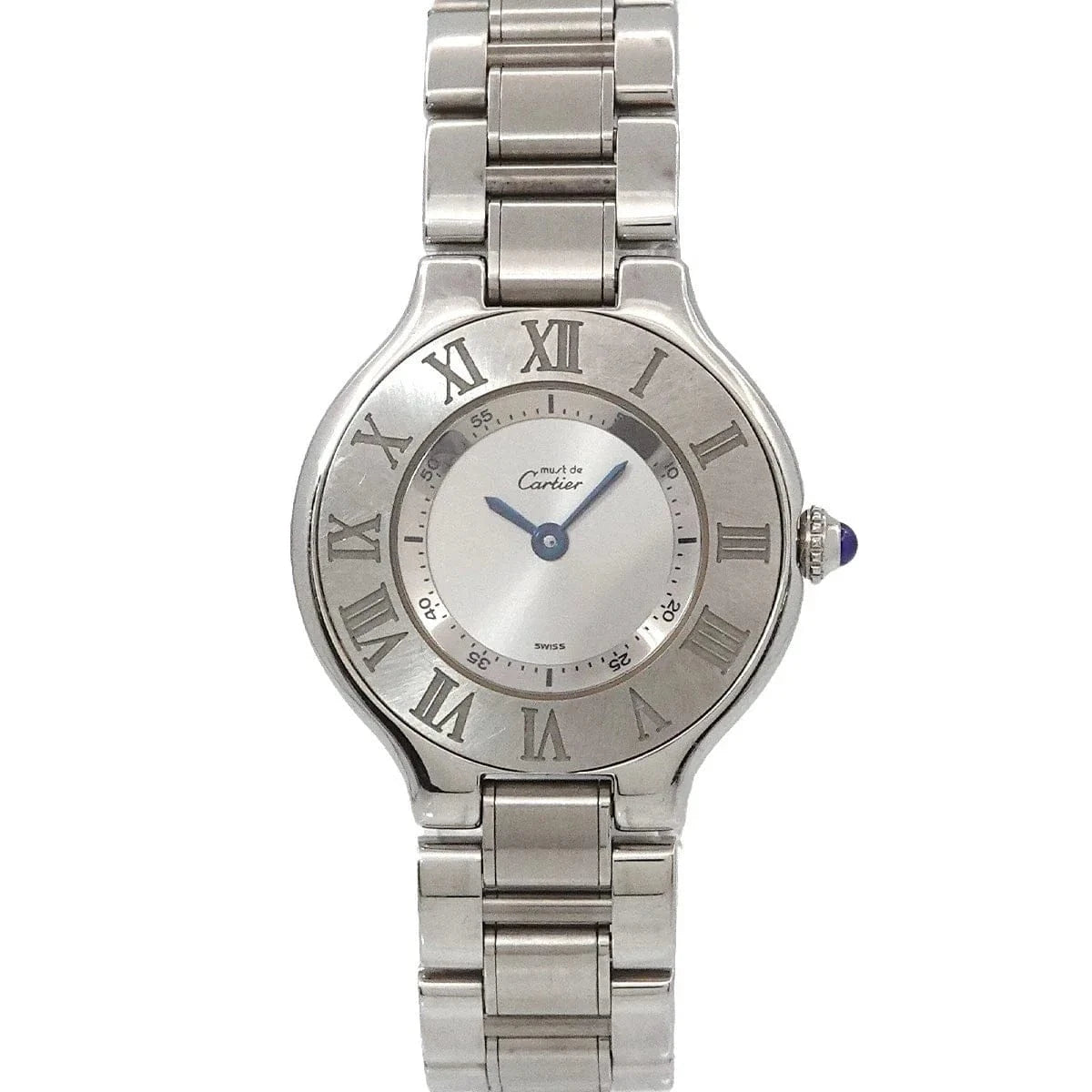 Luxury Promise Japan Cartier Must 21 W10109T2 Quartz Silver Dial Ladies Watch 90289749