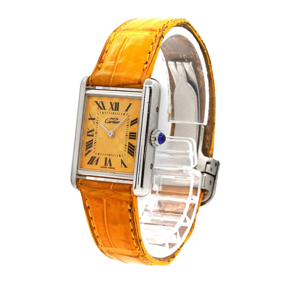 Luxury Promise Japan Cartier Must Tank SM W1017654 2003 Limited Edition Women's Watch Orange SV925 Quartz Watch Cartier Must Tank SM 90298933