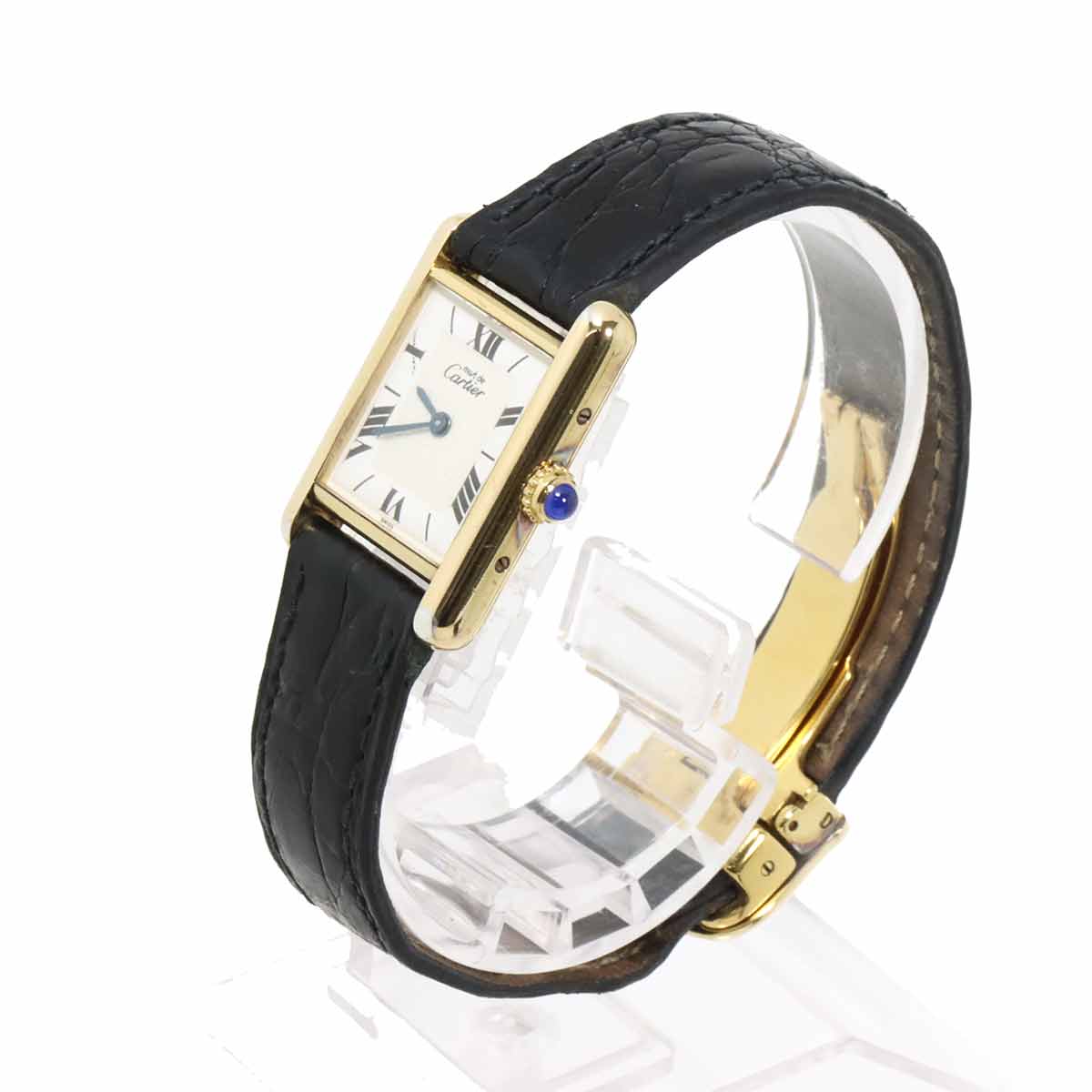 Luxury Promise Japan Cartier Must Tank Vermeil W1009654 SV925 Women's Watch White Quartz Watch Must Tank Cartier 90320988