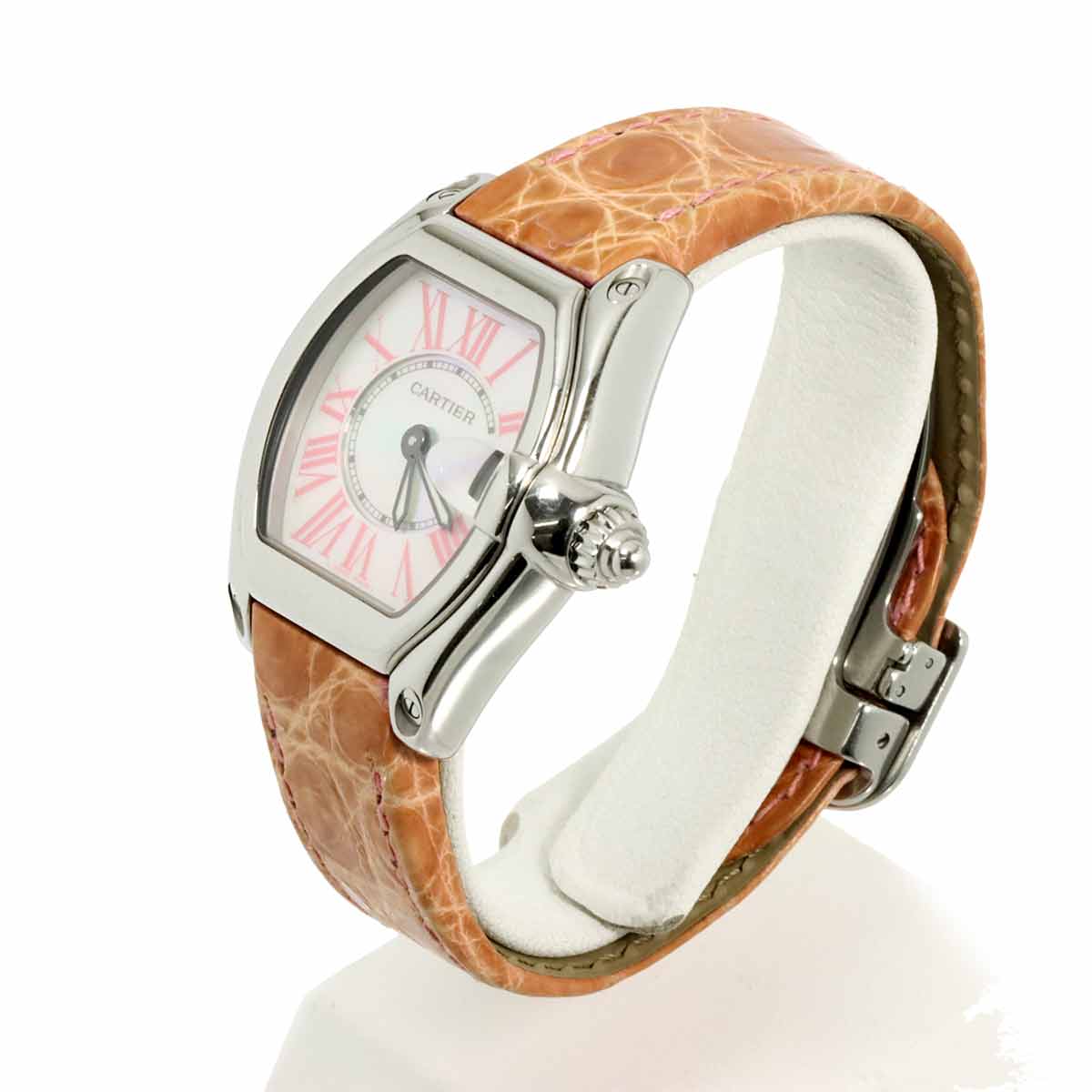 Luxury Promise Japan Cartier Roadster SM W6206006, 2008 Christmas Limited Edition, Women's Watch with Date, White Shell, Quartz Movement, Cartier 90307636