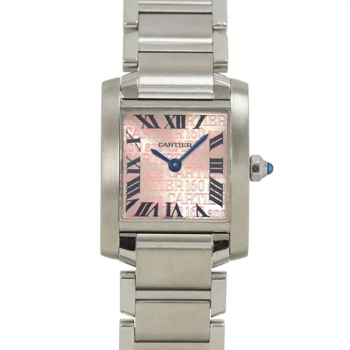 Luxury Promise Japan Cartier Tank Francaise SM W51008Q3 Quartz Silver Dial Ladies Watch 90286360