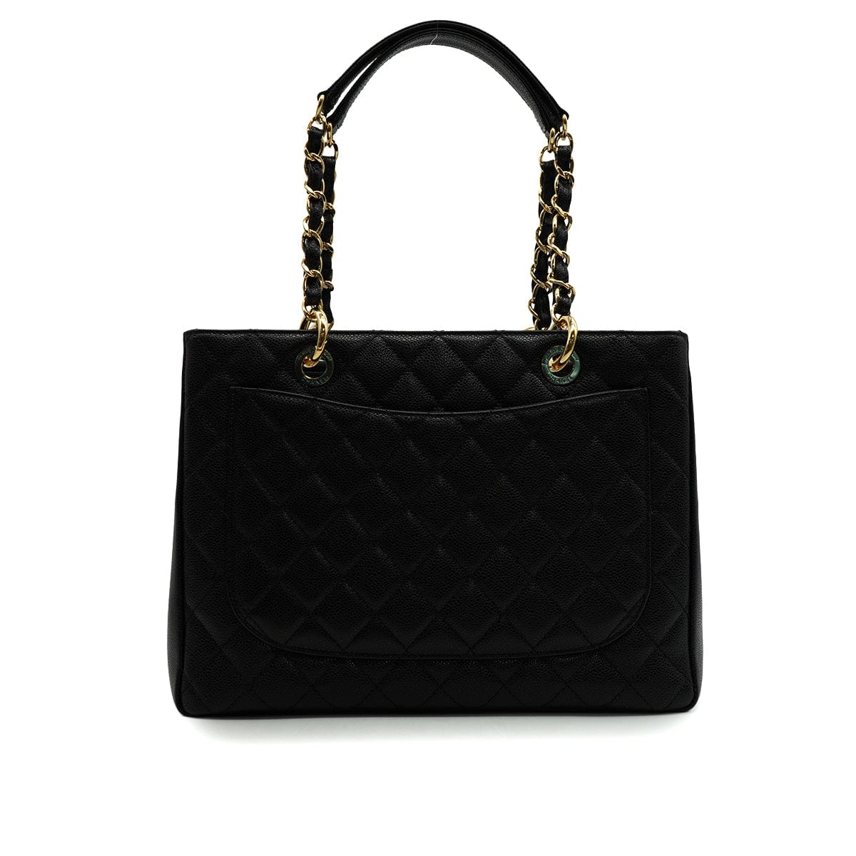 Luxury Promise Japan CHANEL CAMBON MATELASSE HAND BAG BLACK CAVIAR SKIN GOLD HARDWARE 90346675