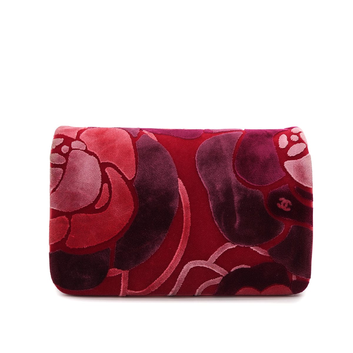 Luxury Promise Japan CHANEL CAMELLIA 2WAY CHAIN HAND SHOULDER BAG RED PINK VELVET GOLD HARDWARE 90318730