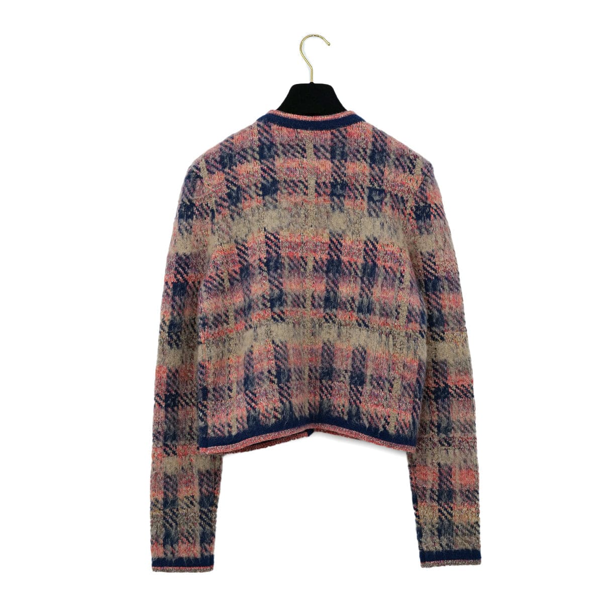 Luxury Promise Japan CHANEL CARDIGAN JACKET RHINESTONE BUTTON PINK CASHMERE 40 P72 RTW 90305050