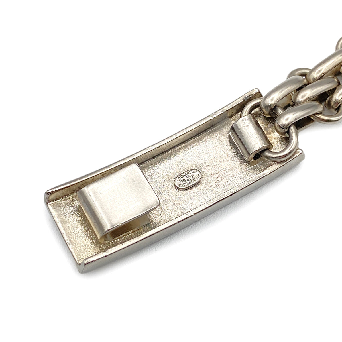 Luxury Promise Japan CHANEL CHAIN BELT LOGO SLVER ACCESSORY 98P 90280317