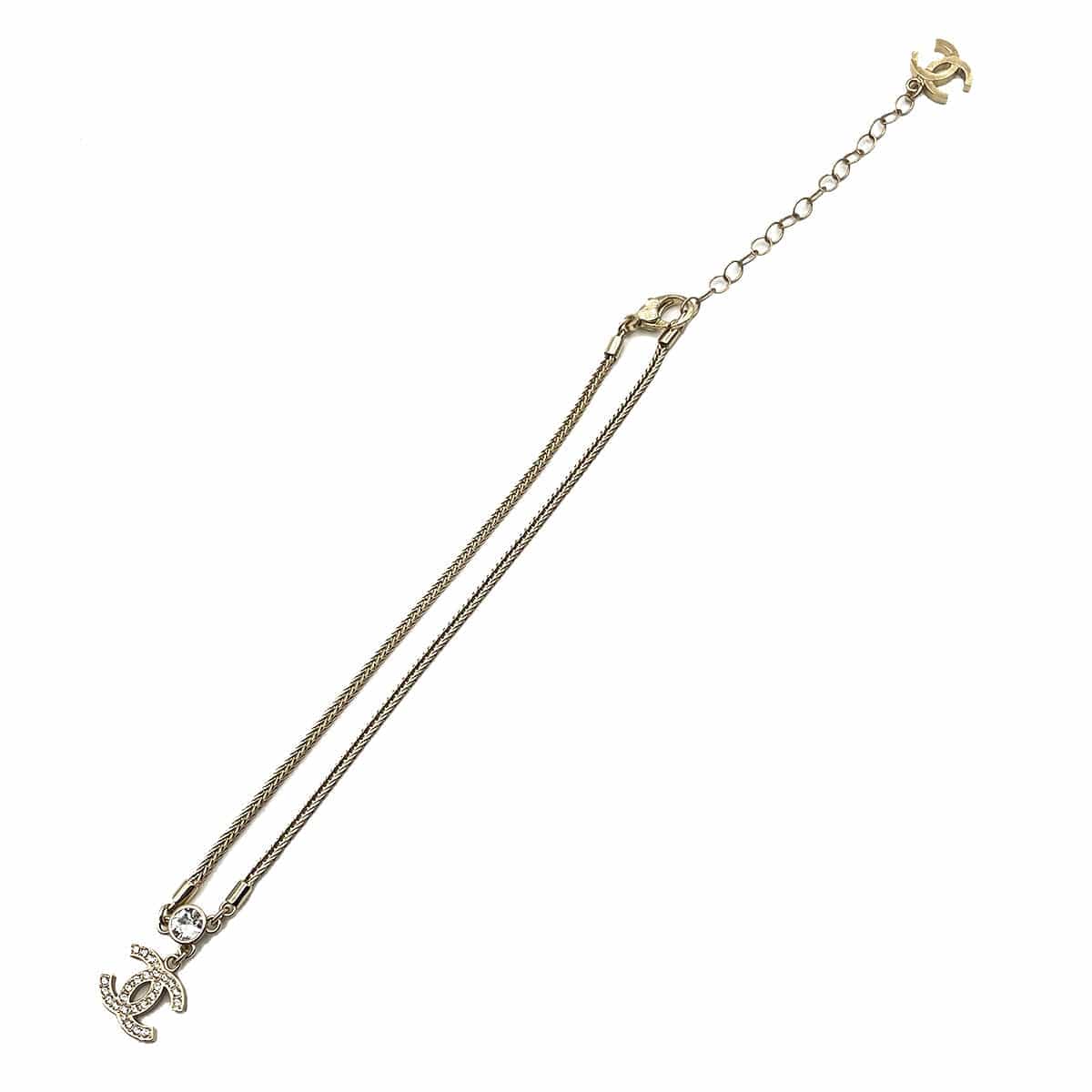 Luxury Promise Japan CHANEL CHOKER NECKLACE COCOMARK RHINESTONE ACCESSORY B24K 90263153