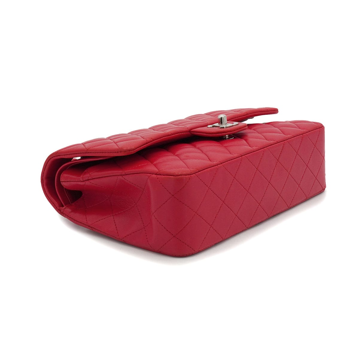 Luxury promise Japan CHANEL CLASSIC FLAP MEDIUM CHAIN SHOULDER BAG PINK LAMB SKIN SILVER HARDWARE 90336794