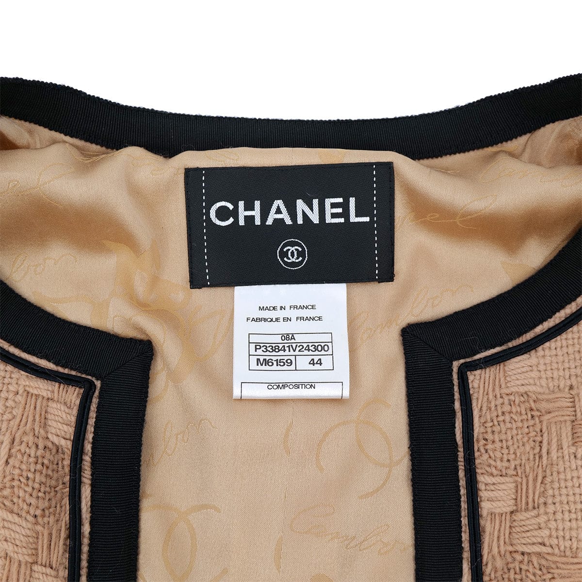 Luxury Promise Japan CHANEL COCO BUTTON JACKET BROWN WOOL 44 08A RTW 90314891