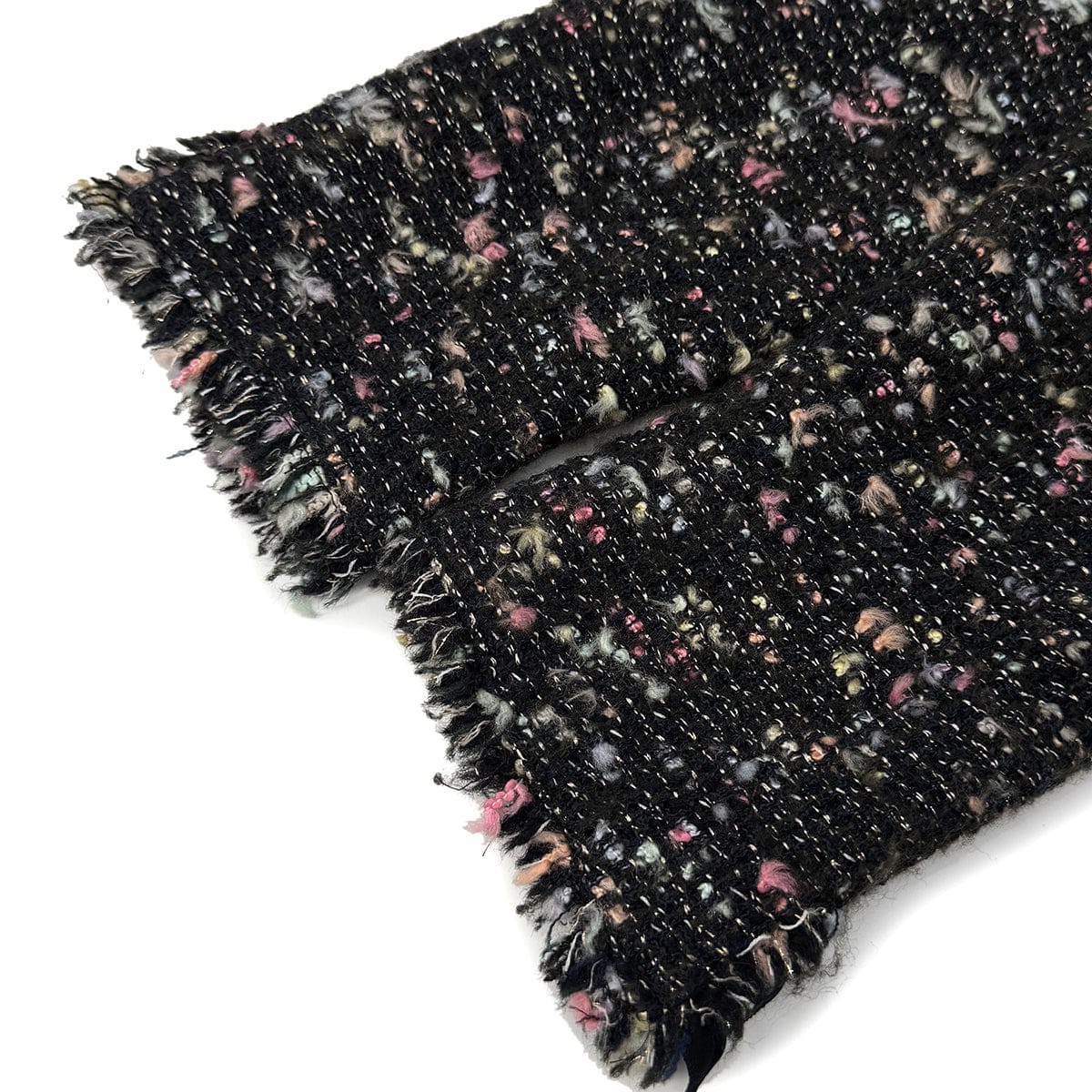 Luxury Promise Japan CHANEL COCO BUTTON TWEED JACKET BLACK WOOL 38 04A RTW 90299336