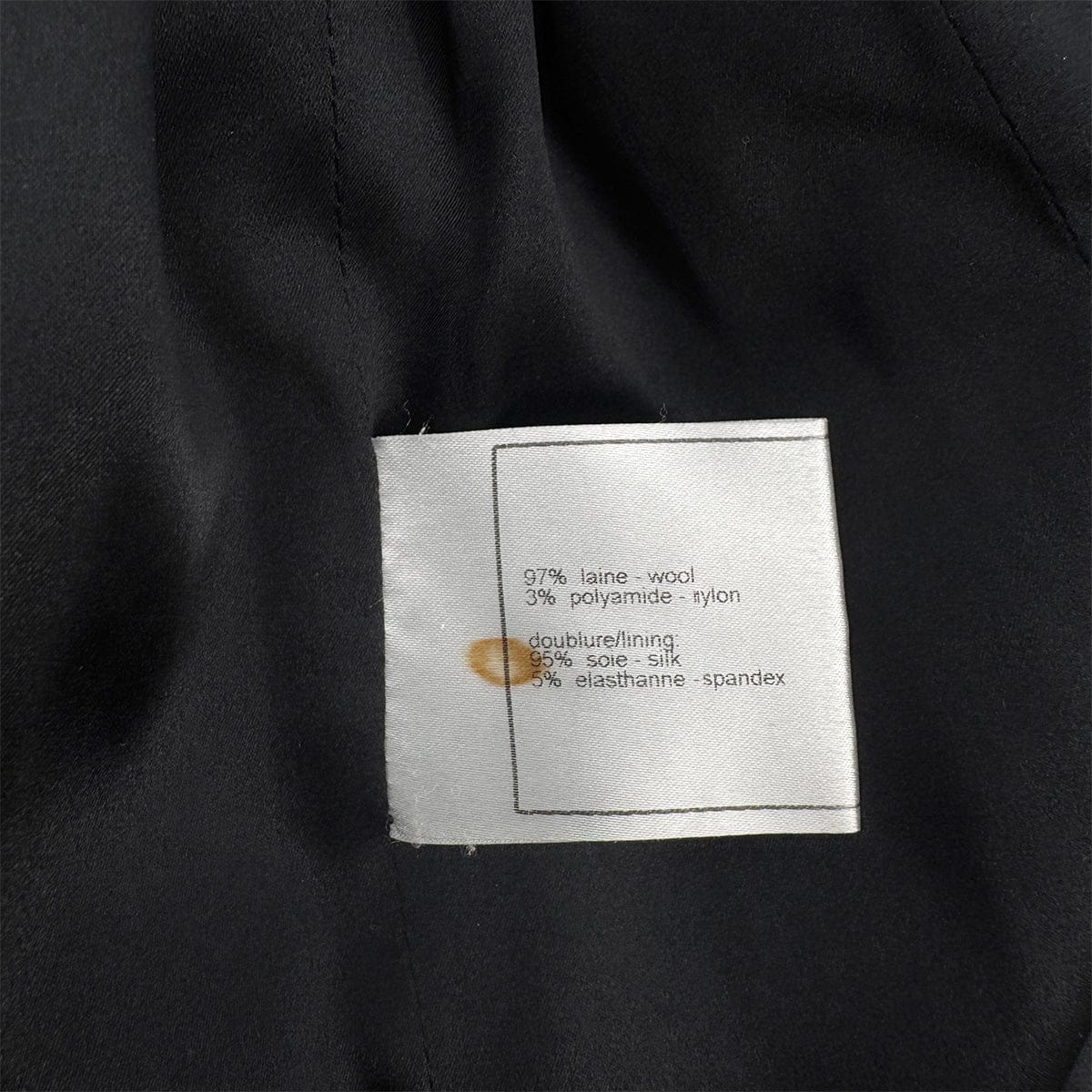 Luxury Promise Japan CHANEL COCO BUTTON TWEED JACKET BLACK WOOL RTW 90312005
