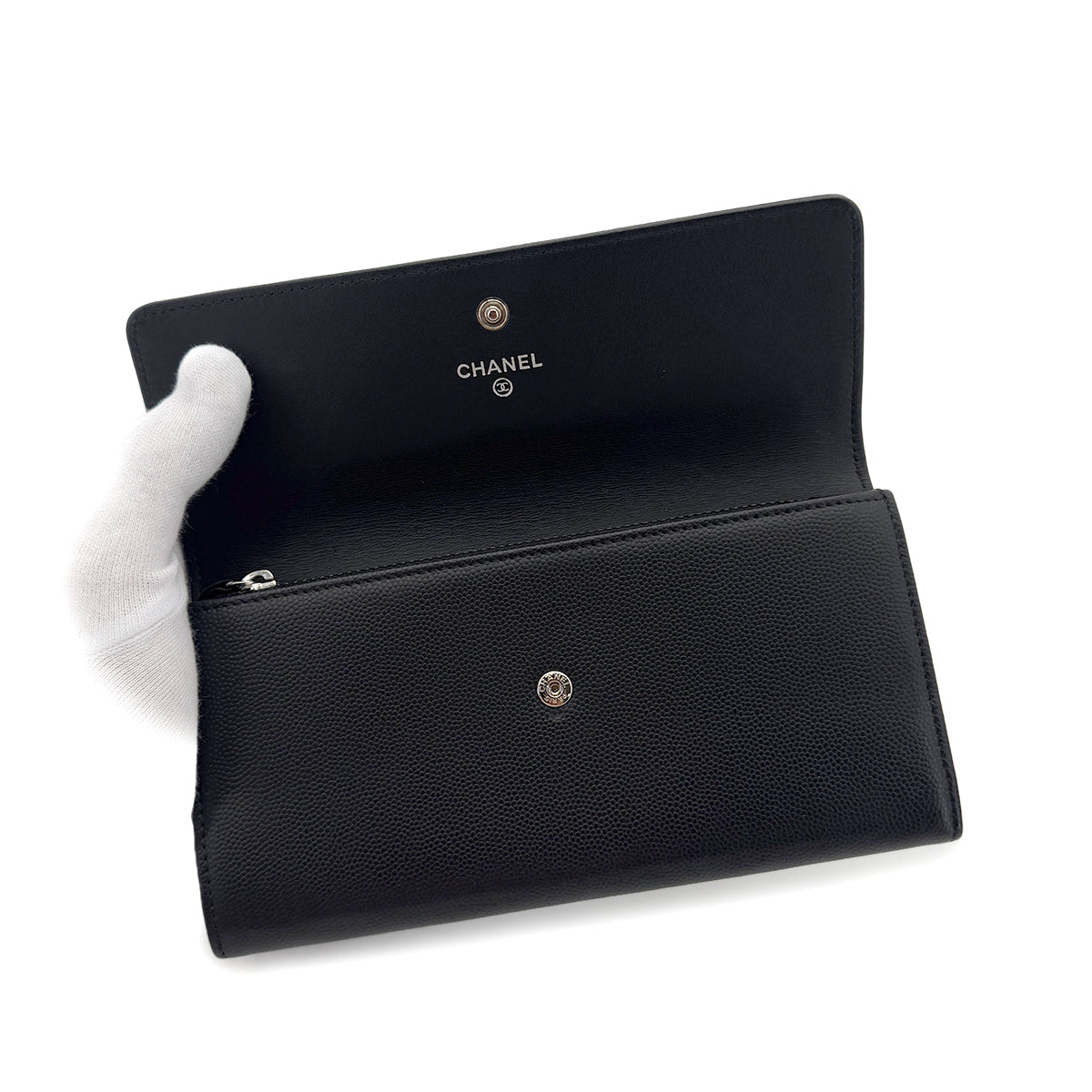 Luxury Promise Japan CHANEL COCOMARK BIFOLD LONG WALLET BLACK CAVIAR SKIN 90291461