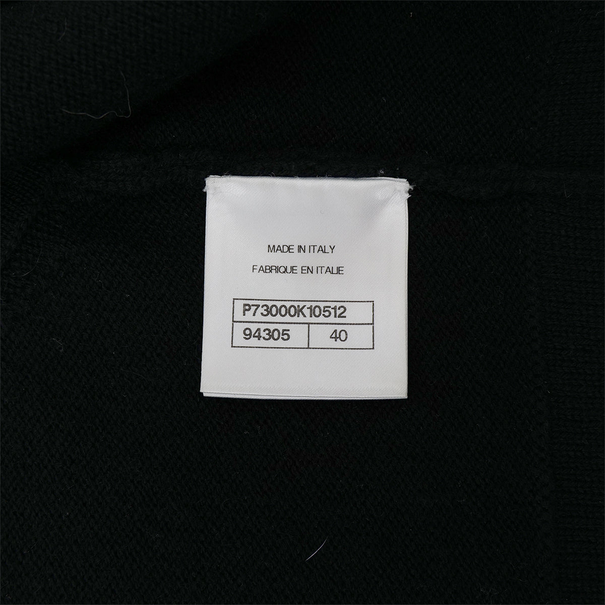 Luxury Promise Japan CHANEL COCOMARK BIJOU BUTTON KNIT VEST BLACK CASHMERE 40 P73 RTW 90301668