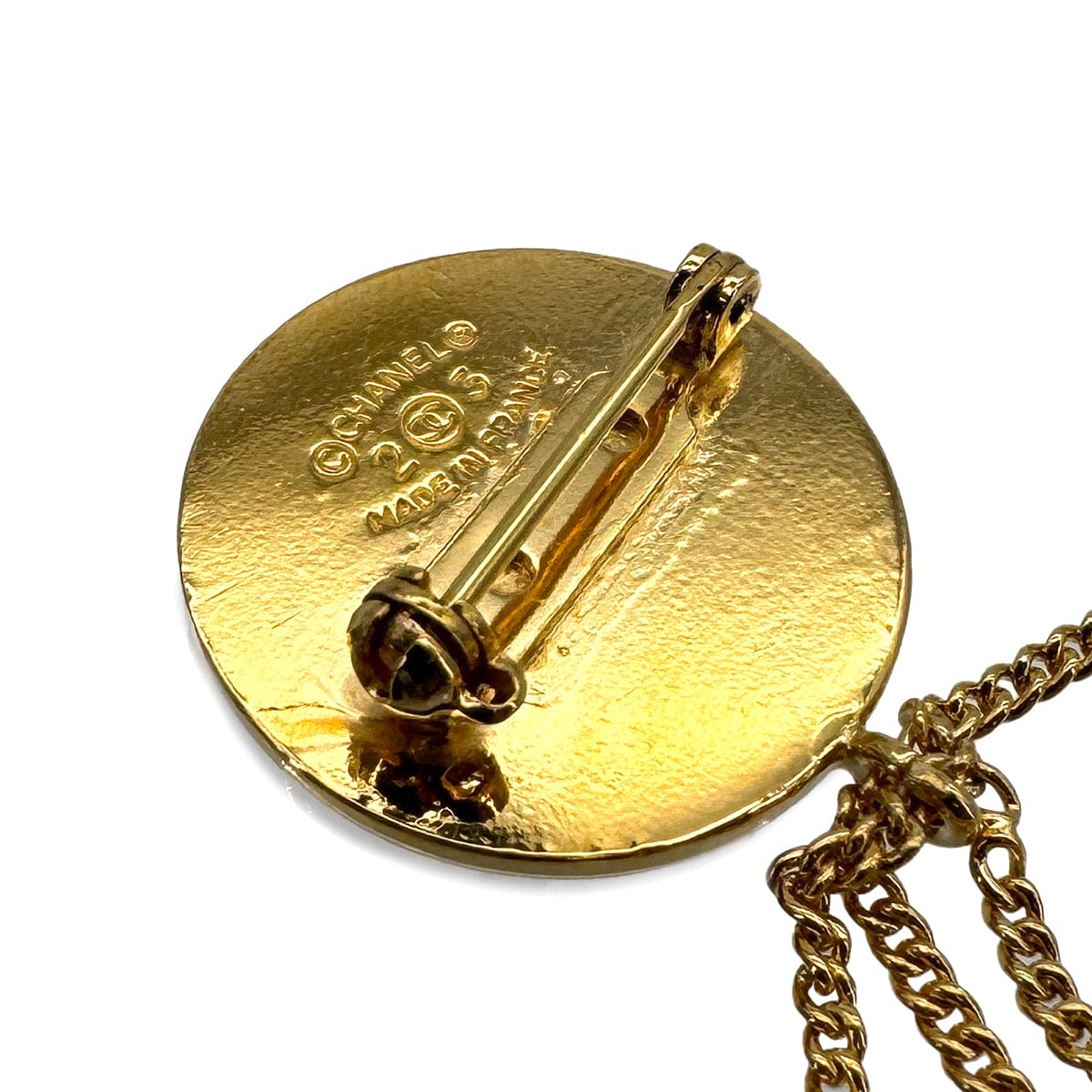 Luxury Promise Japan CHANEL COCOMARK MATELASSE CHAIN BAG MOTIF BROOCH GOLD ACCESSORY 23 90309748