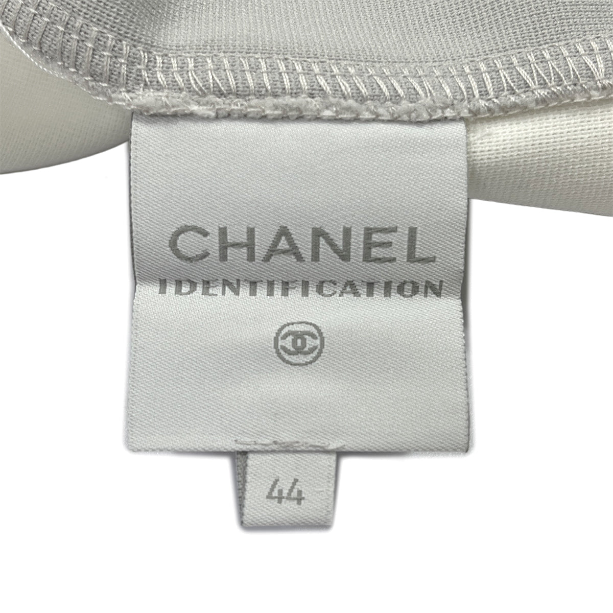 Luxury Promise Japan CHANEL COCOMARK SLEEVELESS TOPS WHITE GLAY POLYAMIDE 44 01P RTW 90287076