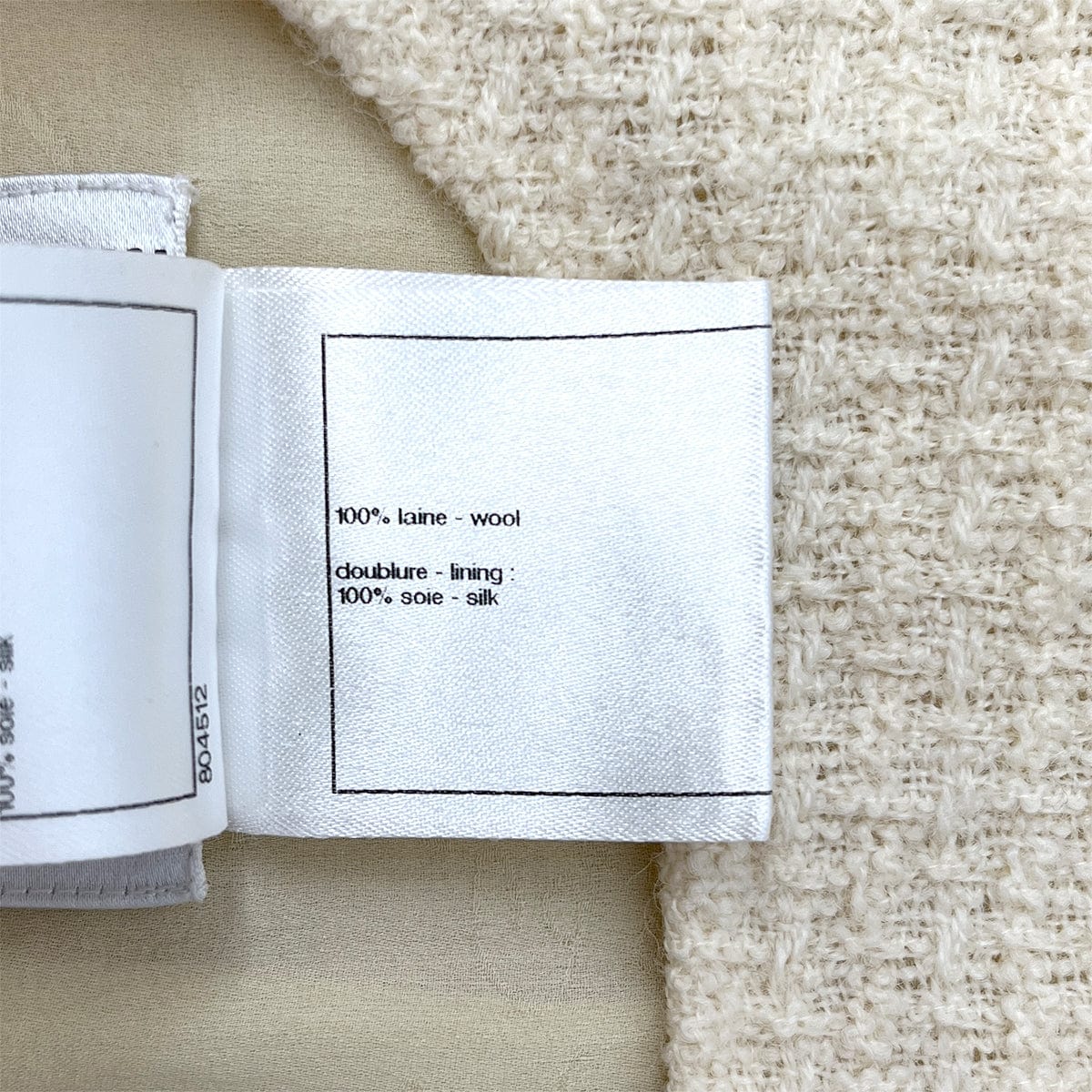 Luxury Promise Japan CHANEL COCOMARK SLEEVELESS TWEED TOPS WHITE WOOL 38 P44 RTW 90288043