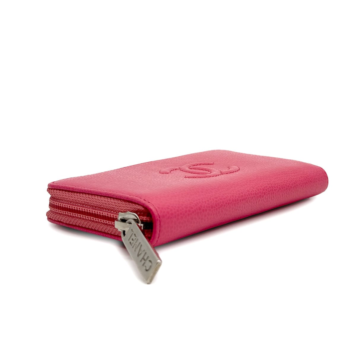 Luxury Promise Japan CHANEL COCOMARK ZIP AROUND WALLET PINK CAVIAR SKIN 90319940