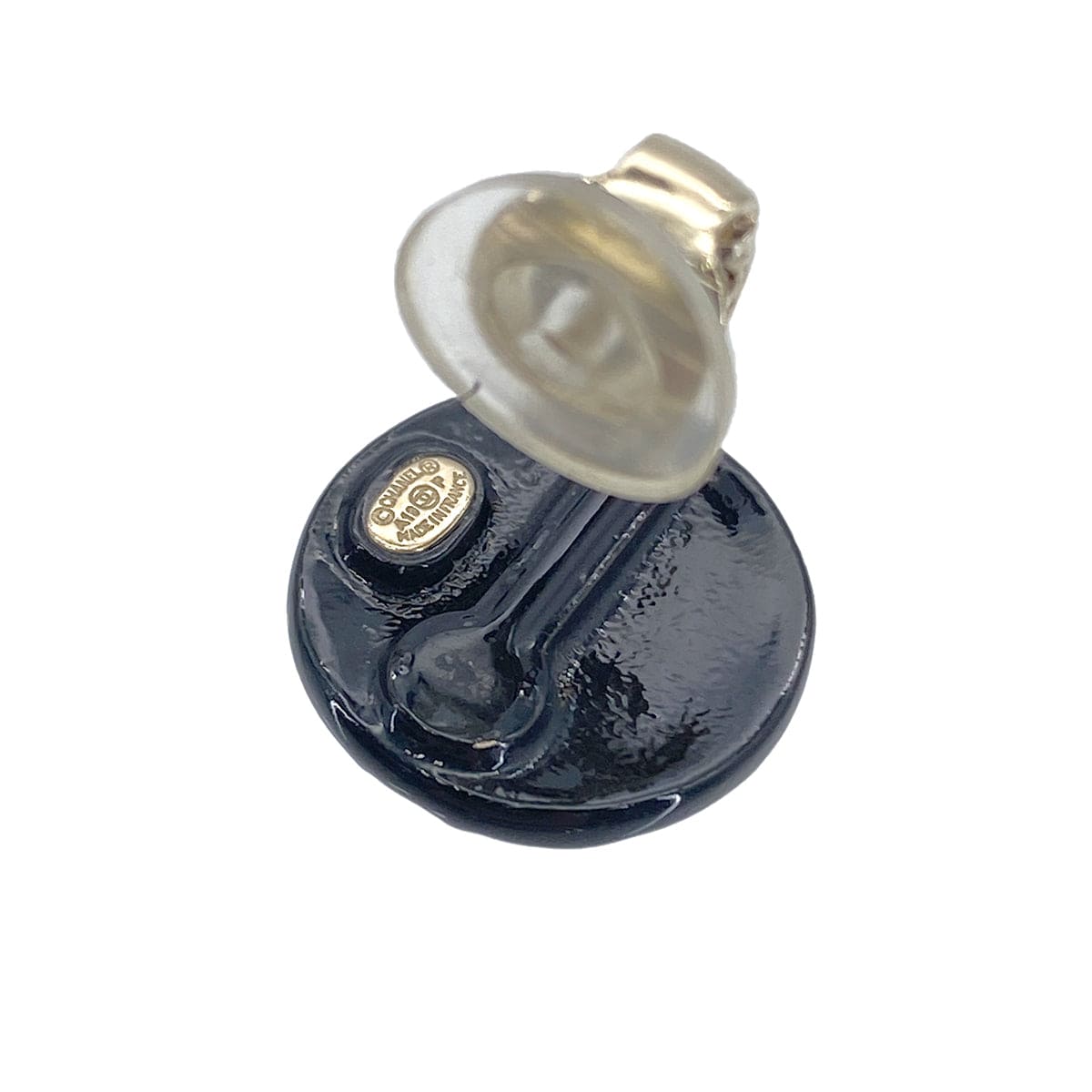 Luxury Promise Japan CHANEL EARRINGS COCOMARK BLACK ACCESSORY A19P 90276380