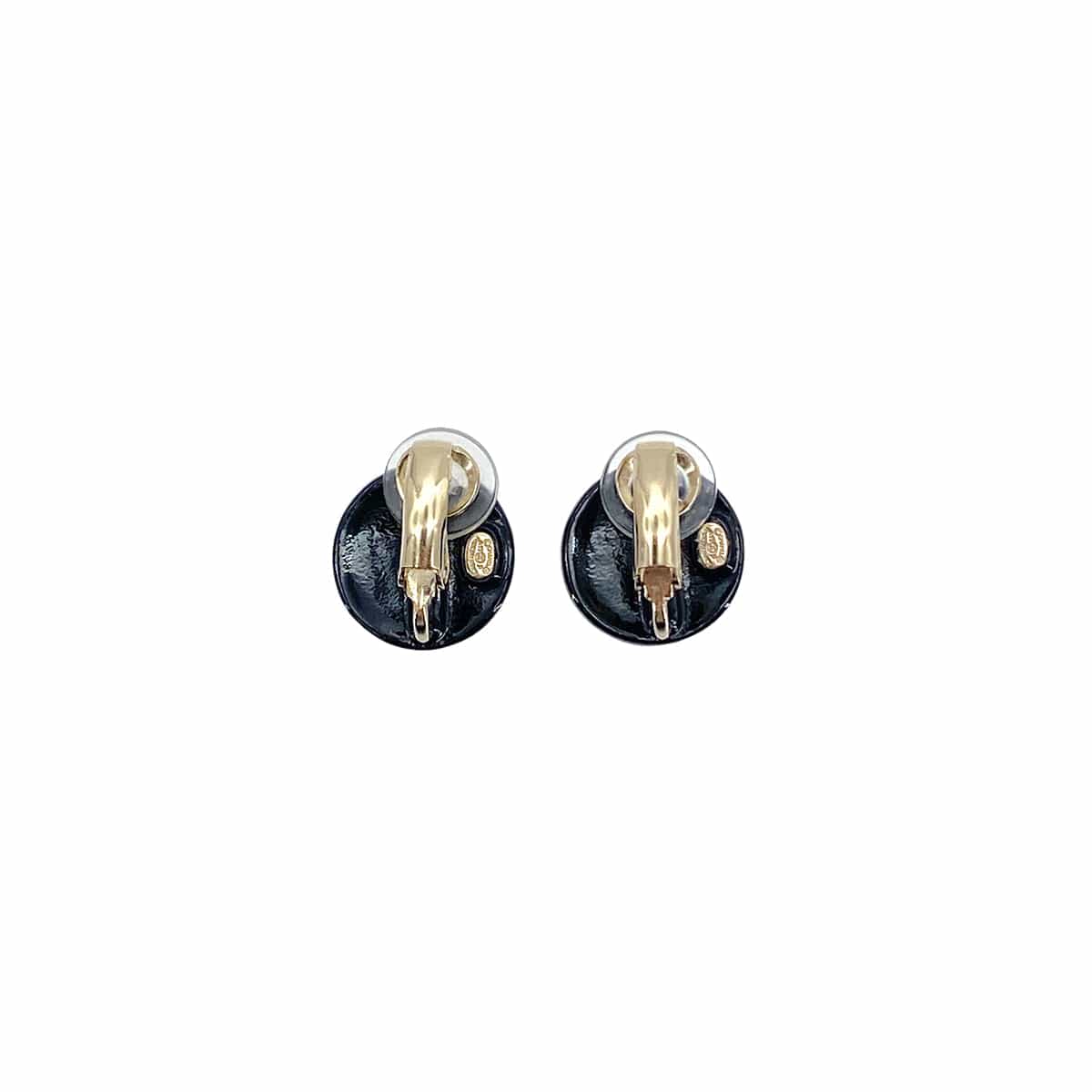 Luxury Promise Japan CHANEL EARRINGS COCOMARK BLACK ACCESSORY A19P 90276380