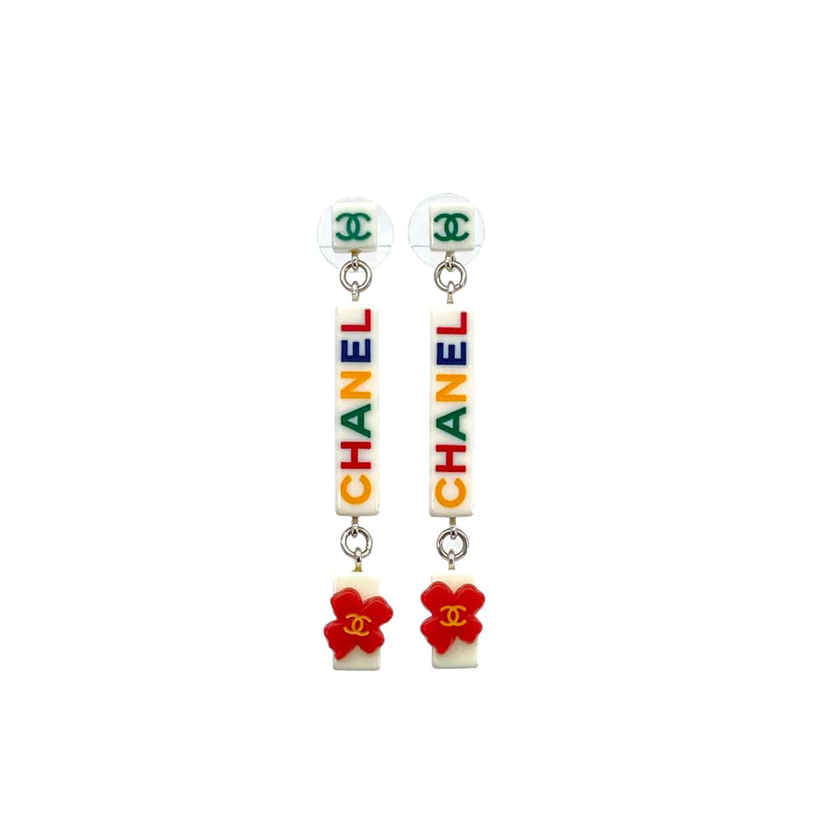 Luxury Promise Japan CHANEL EARRINGS COCOMARK LOGO SWING MULTICOLOR ACCESSORY 04P 90301845