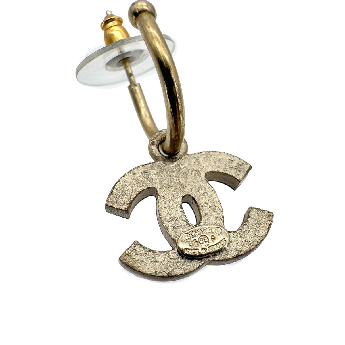 Luxury Promise Japan CHANEL EARRINGS COCOMARK RHINESTONE PINK ACCESSORY 06P 90291242