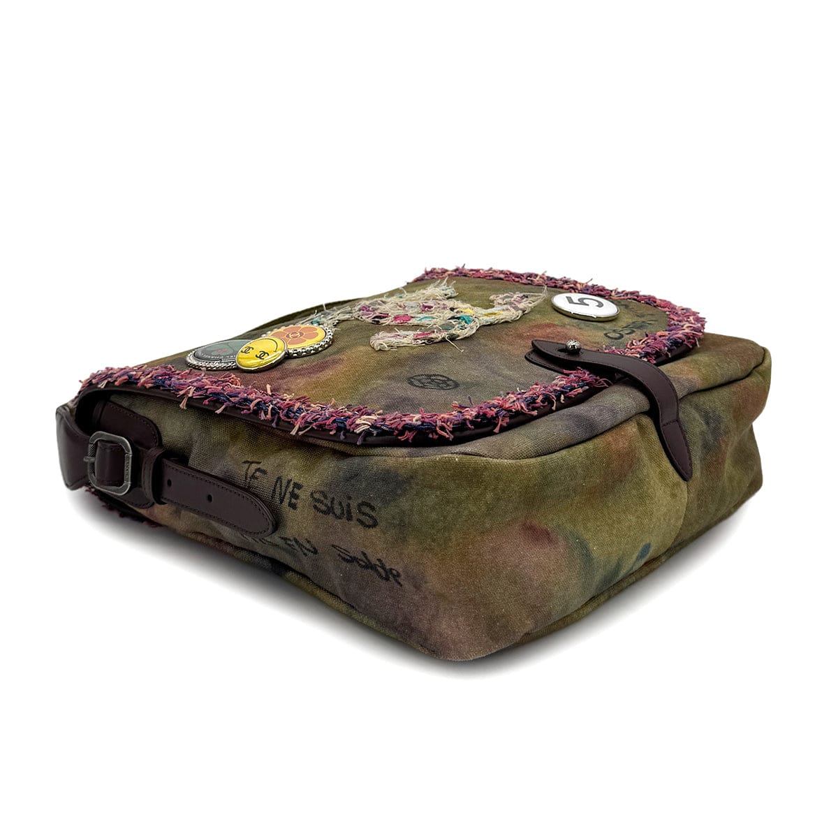 Luxury Promise Japan CHANEL EMBROIDERY GRAFFITI SHOULDER MESSENGER BAG CANVAS A92789 90298730