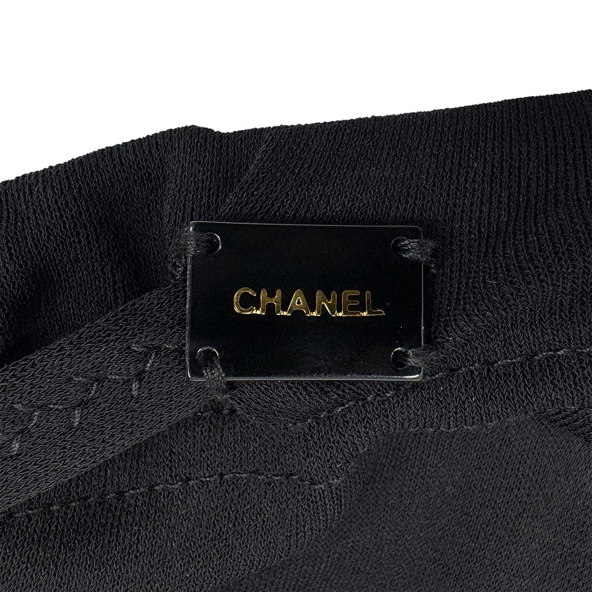 Luxury Promise Japan CHANEL FRILLS PANTS BLACK RAYON 38 02P RTW 90283631